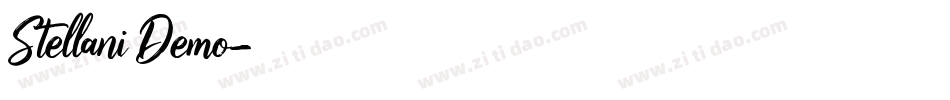 Stellani Demo字体转换